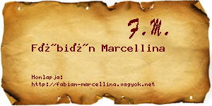 Fábián Marcellina névjegykártya