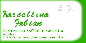marcellina fabian business card